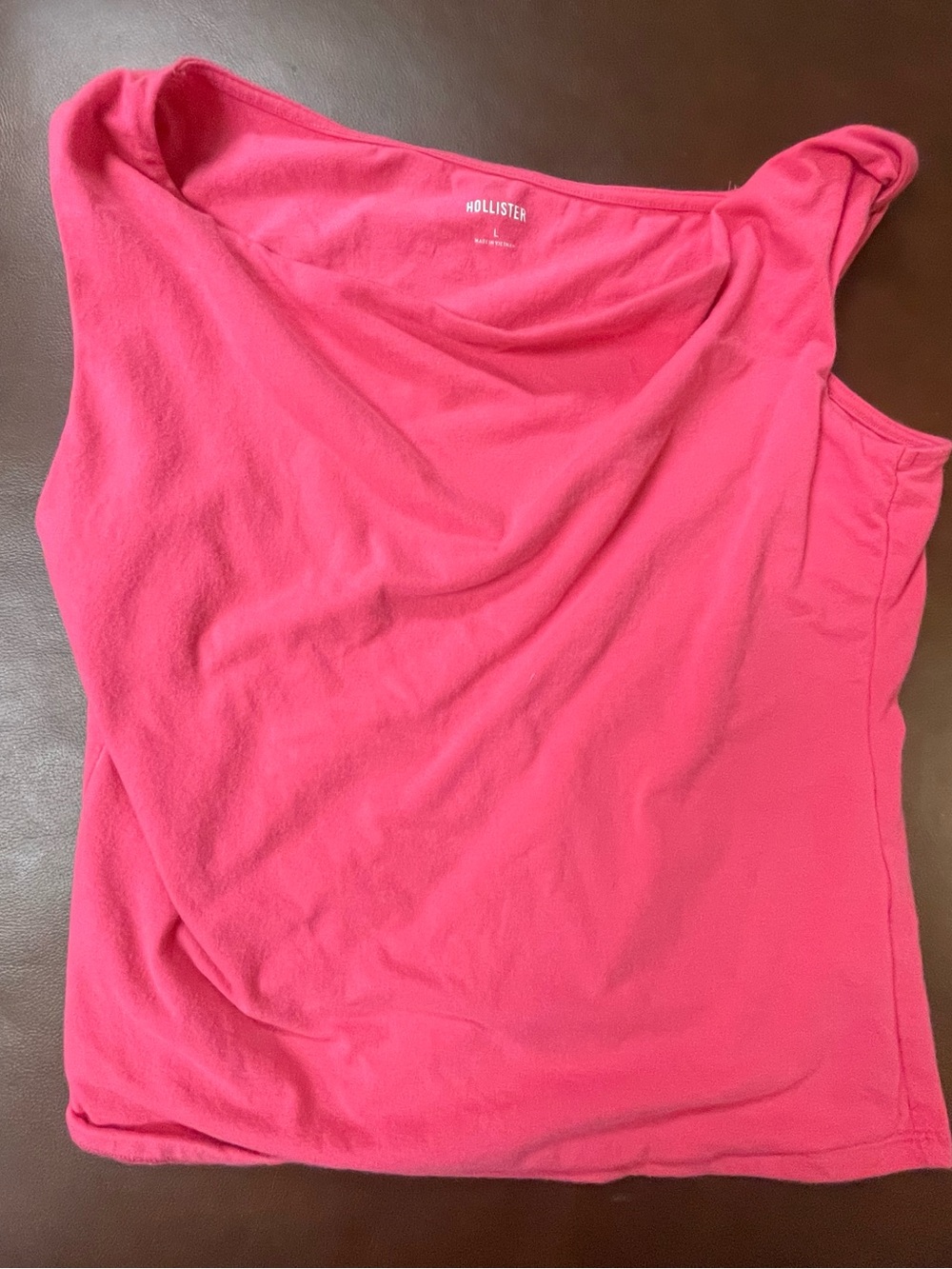 Hollister Bright Pink Scoop Neck Tank Top
